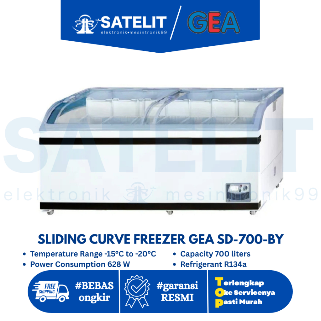 FREEZER BOX SLIDING / CHEST FREEZER / FREEZER SLIDING GEA SD700BY