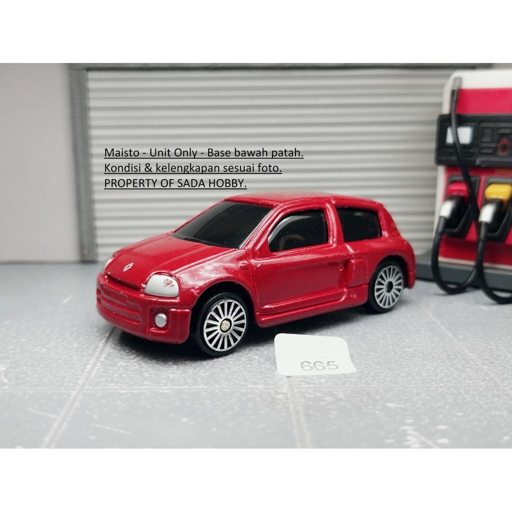 Maisto Renault Clio V6 Sport Merah Unit Only Minus