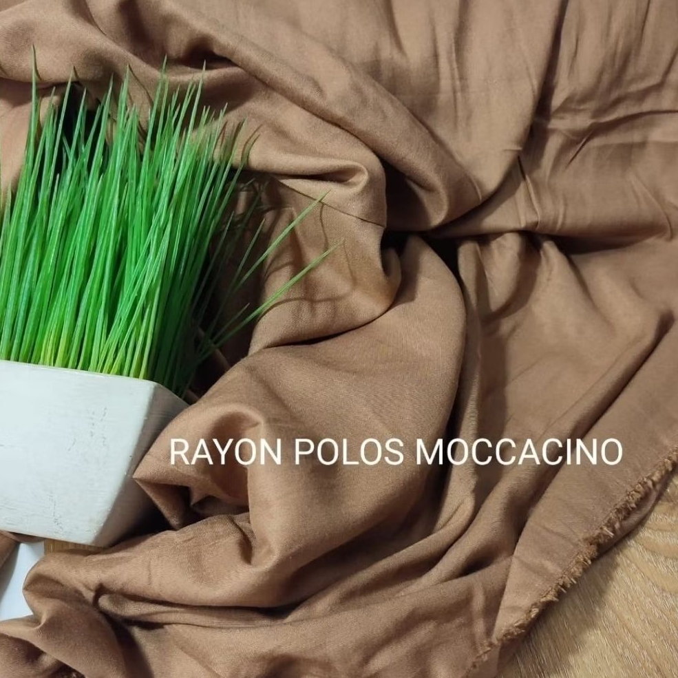 Kain Katun Rayon Polos Lebar 150 cm HARGA PER SETENGAH METER