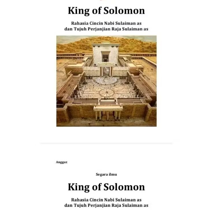 Qosam Sulaiman AS king Solomon