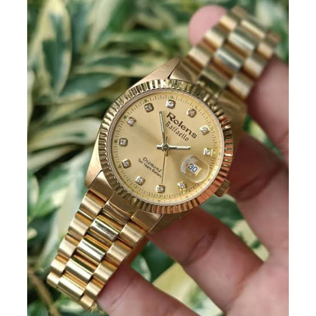 jam tangan wanita rolens original minus batre