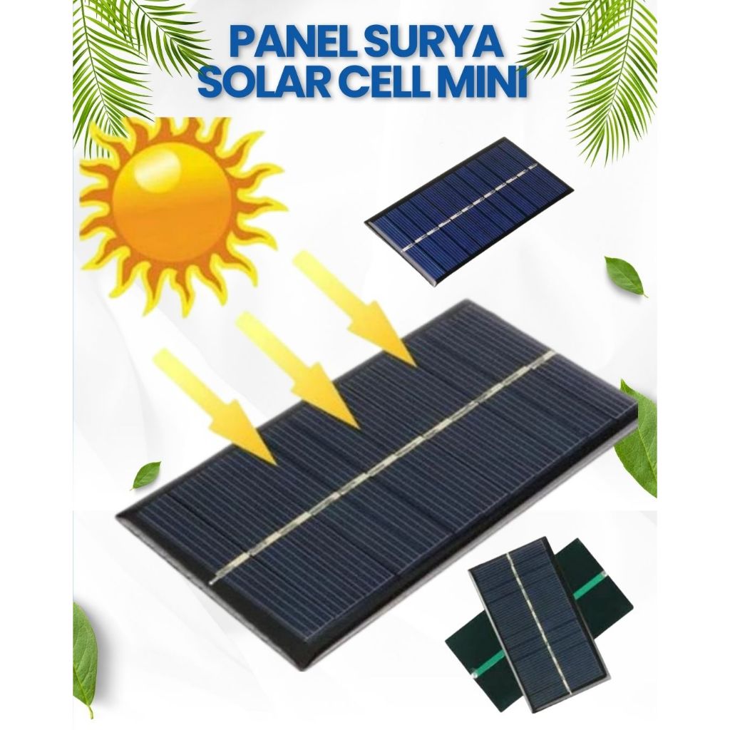Solar Panel Ukuran Mini / Panel Surya Solar Cell Mini 6v 1w
