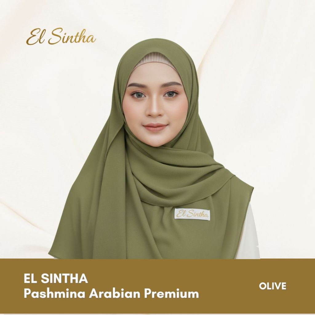 EL SINTHA - Hijab Pashmina Arabian warna Olive