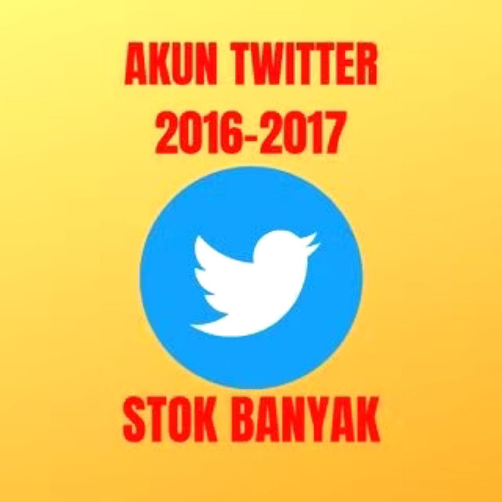 Jual Akun Twitter X Tua 2016-2017