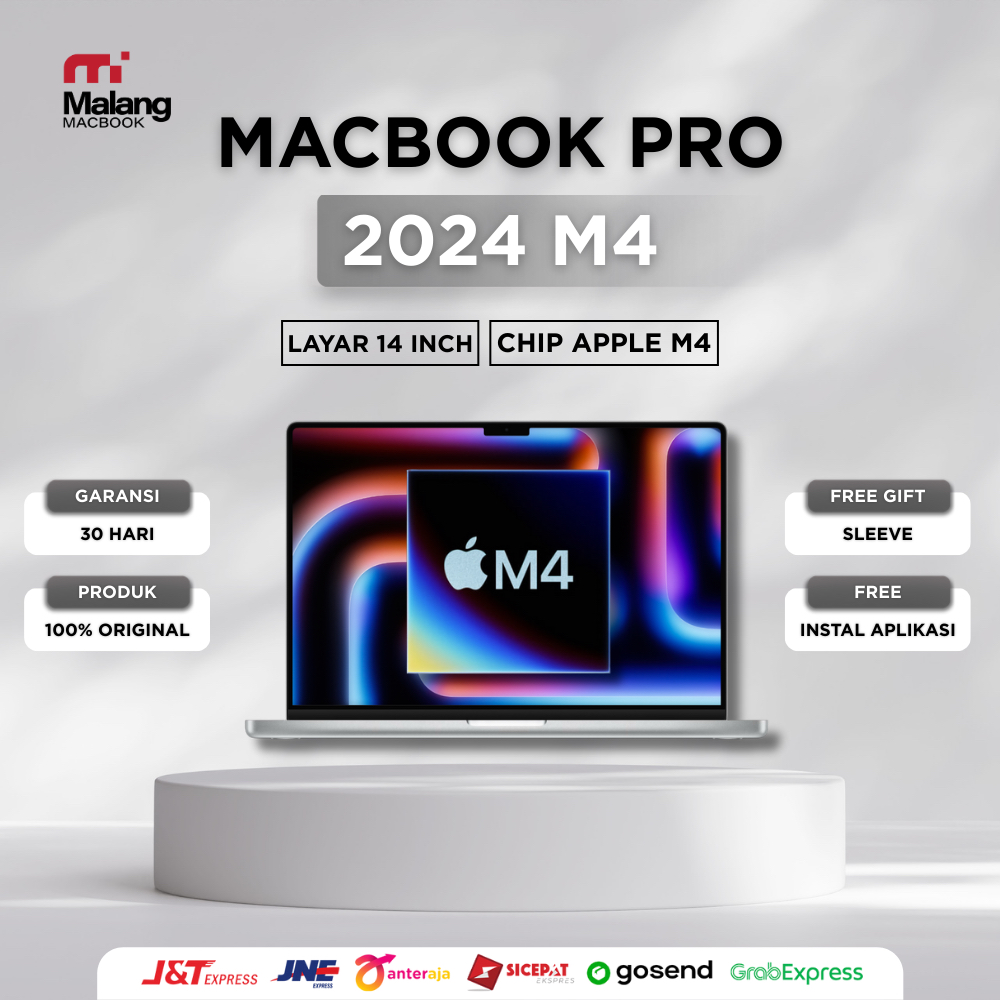 MacBook Pro M4 2025 14 Inci 512GB 1TB RAM 16GB 24GB New/Second ORIGINAL