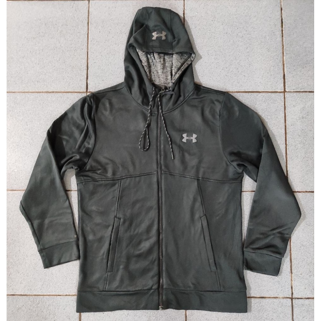 Jaket Hoodie Under Armour black Original size fit L
