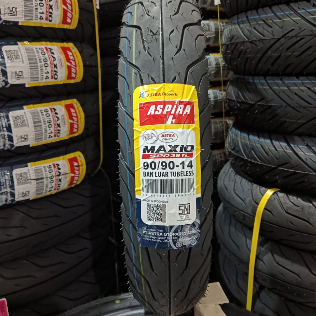Ban tubeless matic 90/90-14 Aspira