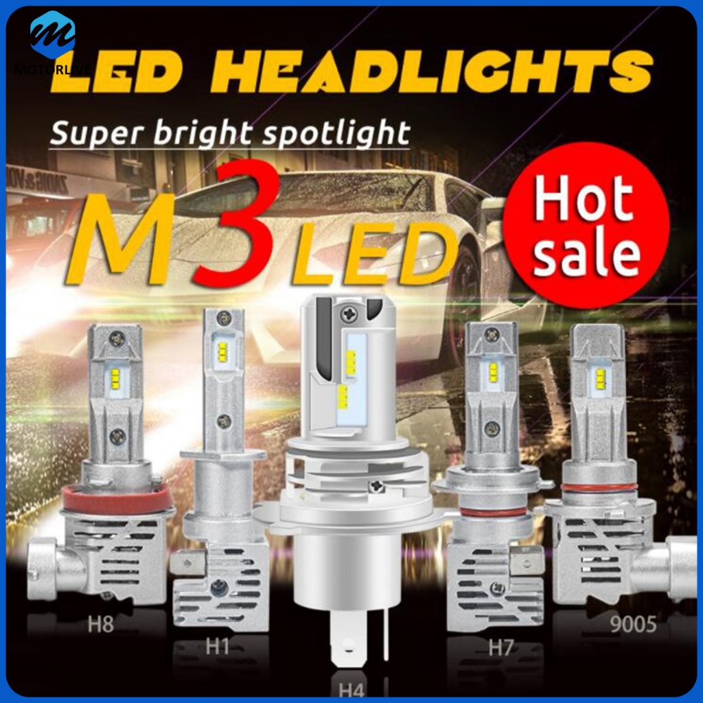 Lampu Mobil Lampu Depan H1 CSP H7 12000LM Bohlam Lampu Depan Canbus LED Baru