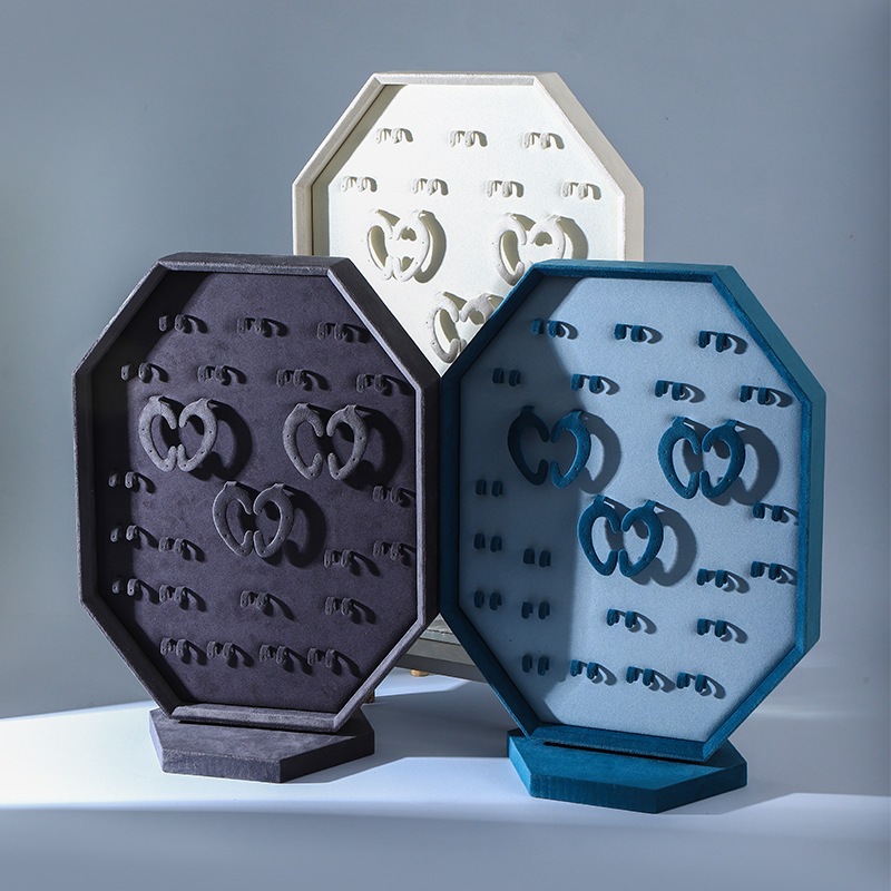 Rak Perhiasan Putar Dua Sisi untuk Anting,Display Anting Putar 360 derajat