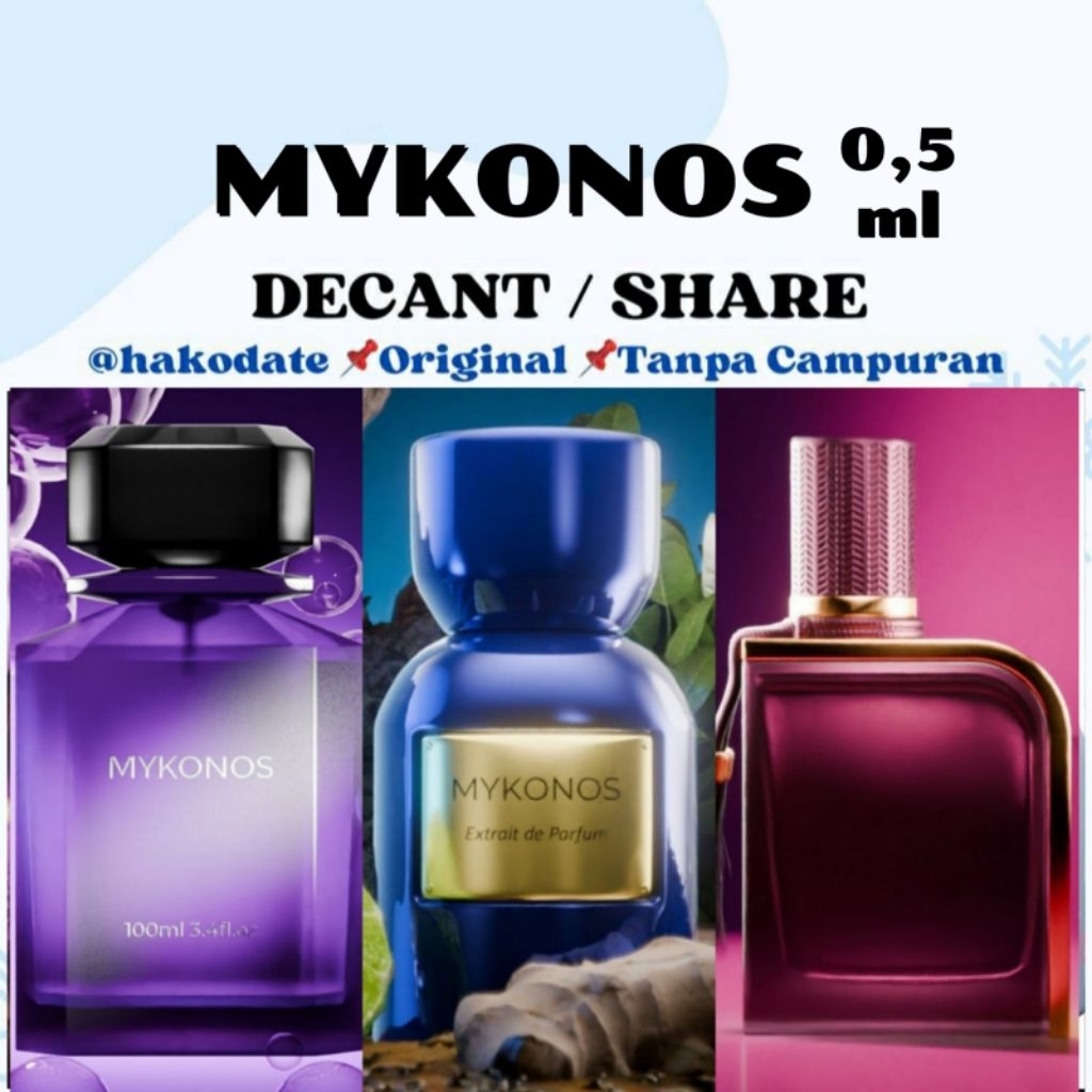 Decant Share Mykonos Parfum 0,5ml CONQUER MAYFAIR Inception Penthouse Crimson SORRENTO Royal  Califo