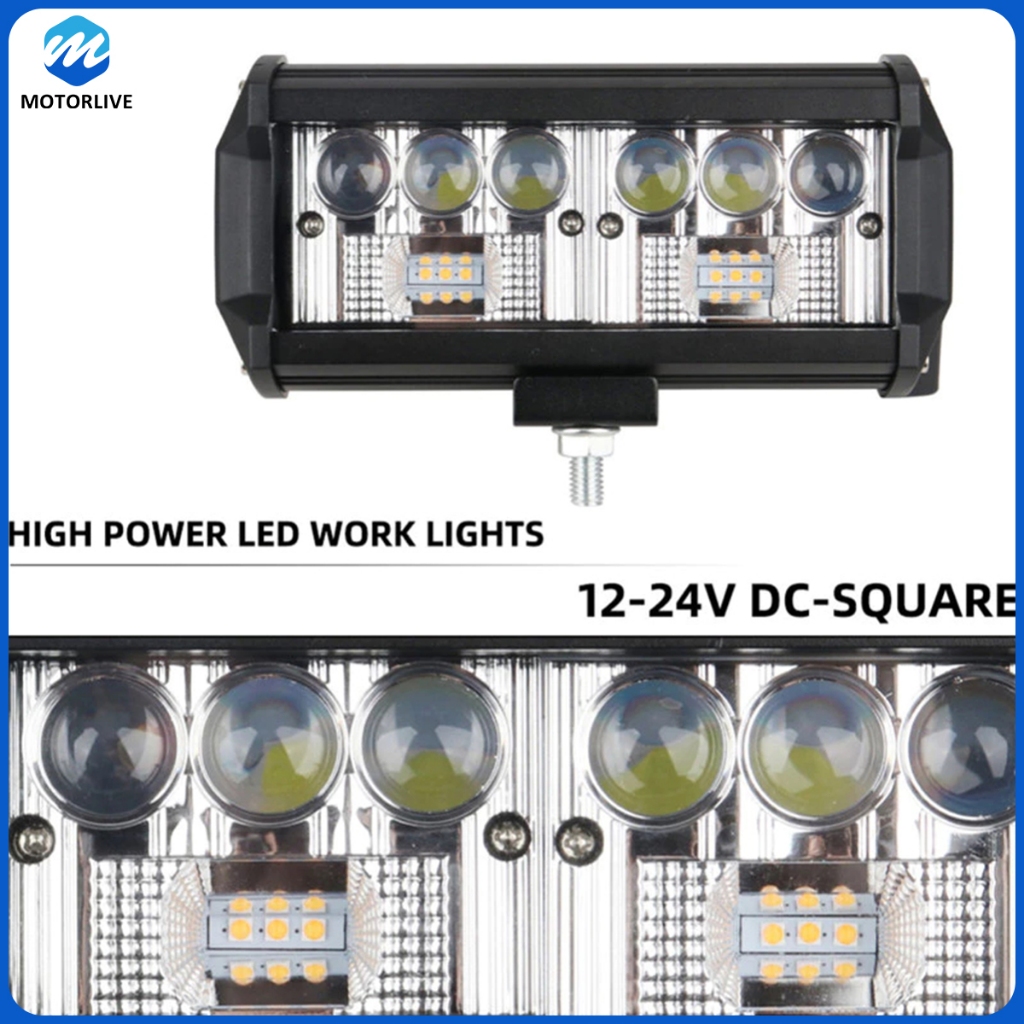8000LM 36W 12V-24V LED Light Bar Spot Flood Led Bar for Car SUV Off Road Work Light