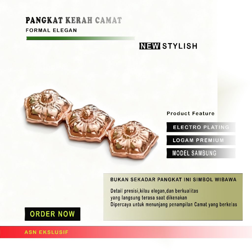 PANGKAT KERAH CAMAT TERBARU FORMAL ELEGAN