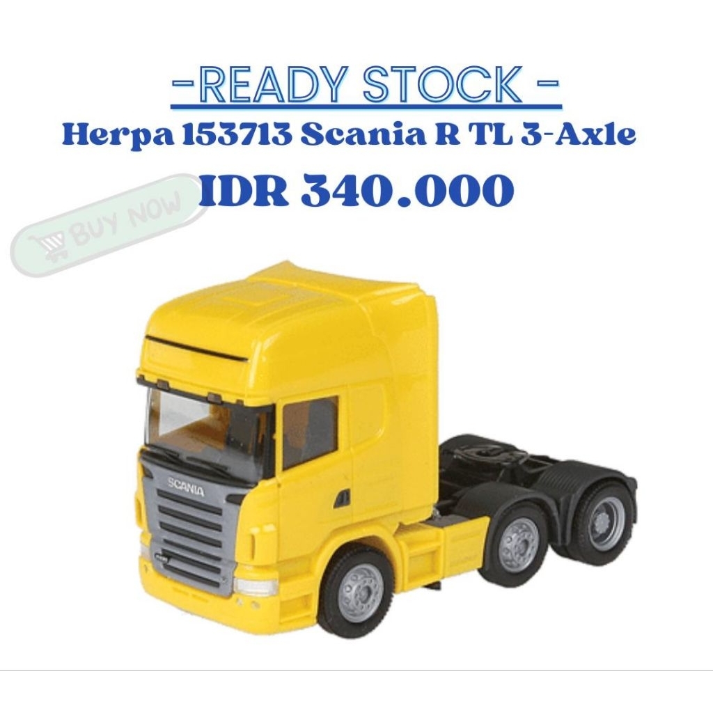 Herpa 153713 Scania R TL 3-Axle, 1:87 Scale