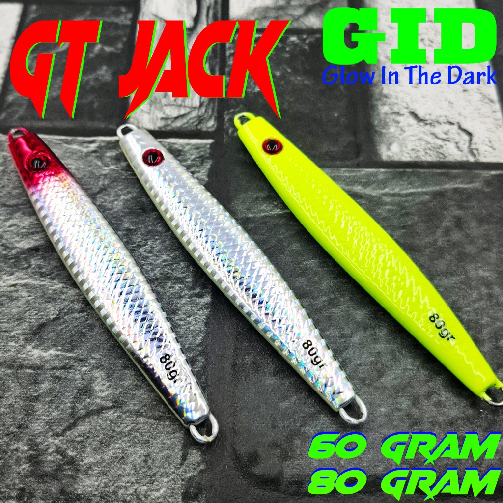 Metal Jig GT Jack 60 gram 80 gram Real Jig model S