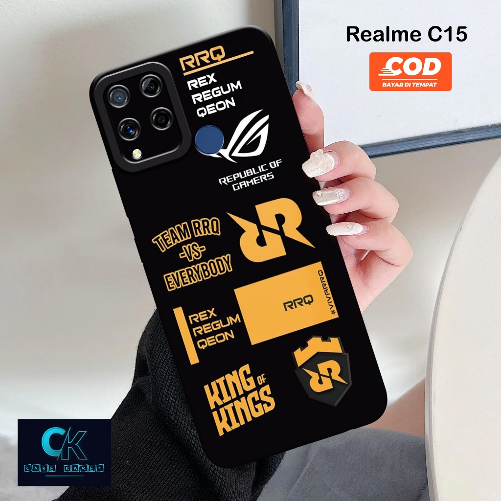 Case Realme C15 - Casing Gaming - Softcase Candy Case Full Color 3D Silikon TPU