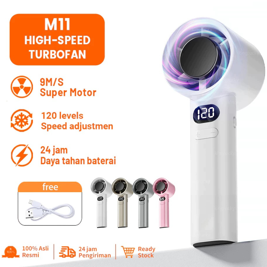 Kipas Turbo M11 Kipas Portable Mini Kipas tangan portable Kipas Angin M11 Turbo USB Kipas Angin Turb