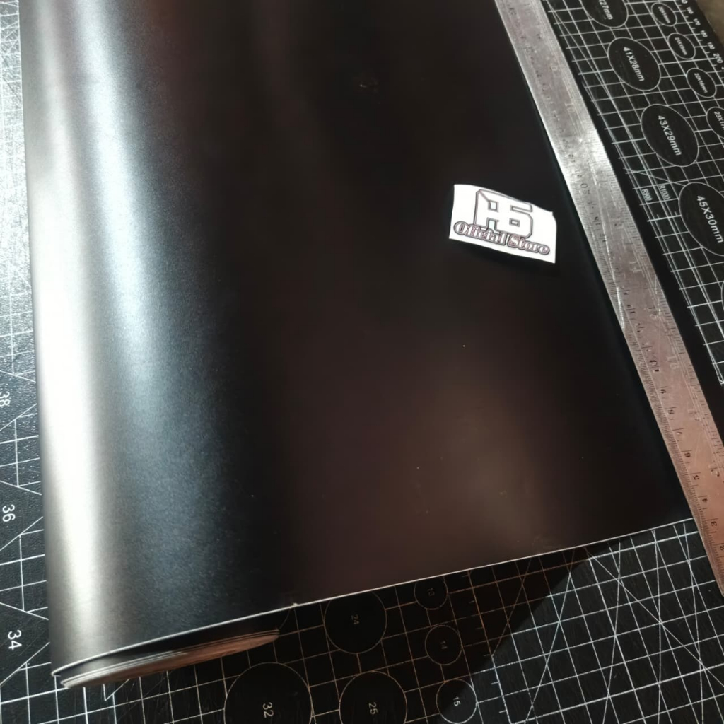 Wrapping Motor Scotlite Hitam Doff Untuk Bodi Motor Dan Mobil Serbaguna Bahan Lentur