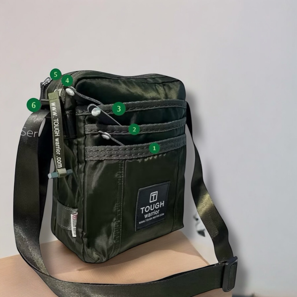 TAS SELEMPANG PRIA TOUGH WARRIOR// TAS SELEMPANG ORIGINAL TOUGH WARRIOR PRIA 4841