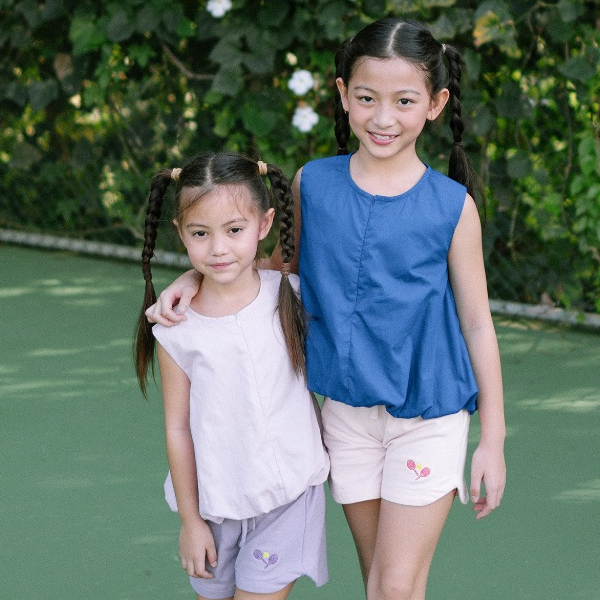 LEWIS EMMA - Sleeveless Balloon Top (2-14 Tahun) Atasan Anak Perempuan Tanpa Lengan