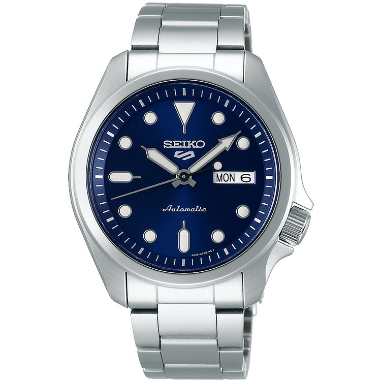 Seiko 5 Sports SRPE53K1 Blue Dial Stainless Steel Strap - Jam Tangan Seiko Original