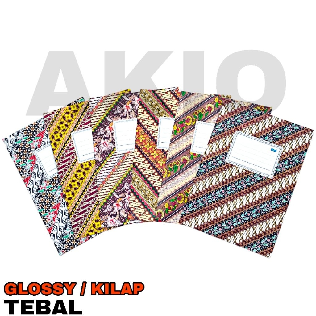 Stopmap Kertas Dokumen Folio F4 Map BATIK GLOSSY SIKA AC18 TEBAL Kilap Gilap Pigmen Warna Lebih Jela