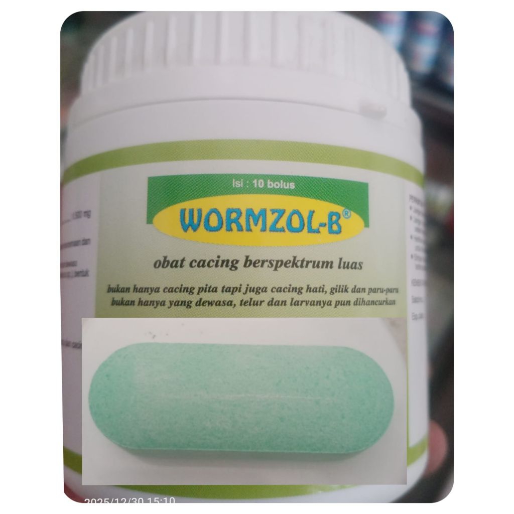 Obat Cacing WORMZOL-B (khusus hewan)(1Bolus)