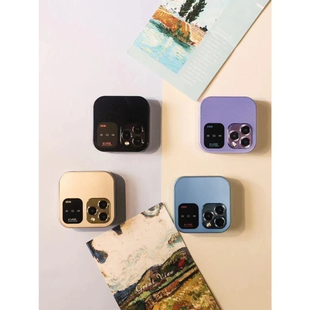 handphone unik lucu i16pro mini lipat dual SIM GSM