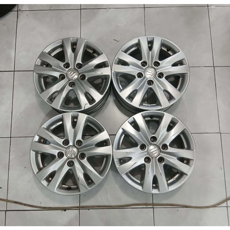 VELG MOBIL ORI STD ERTIGA RING 15 LEBAR 5,5 LUBANG BAUT PCD 5X114 ET40 PELEK