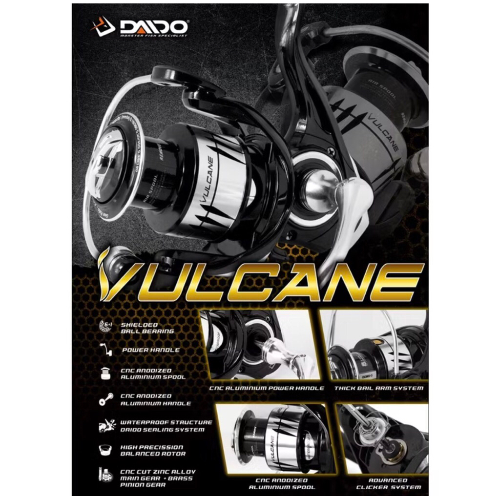 Reel Pancing Daido Vulcane 2000 3000