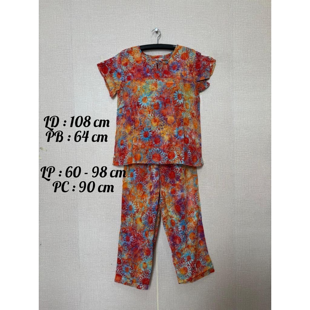 Setelan Sunan pita full batik (celana panjang)