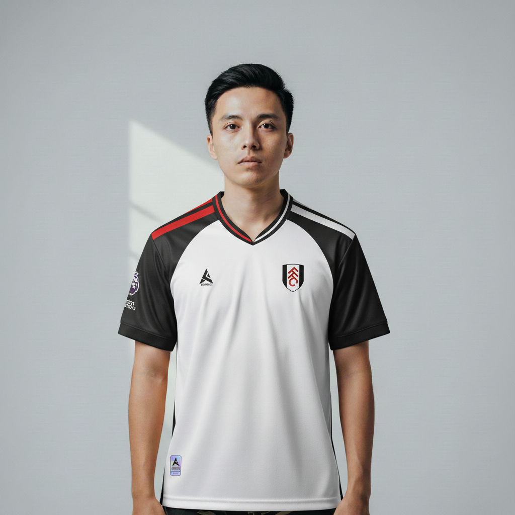 ATHLETIC SPORTWEAR - Jersey Vintage Bola Fantasy Fulham Home 2023-24 Fullprinting Casual - Atasan