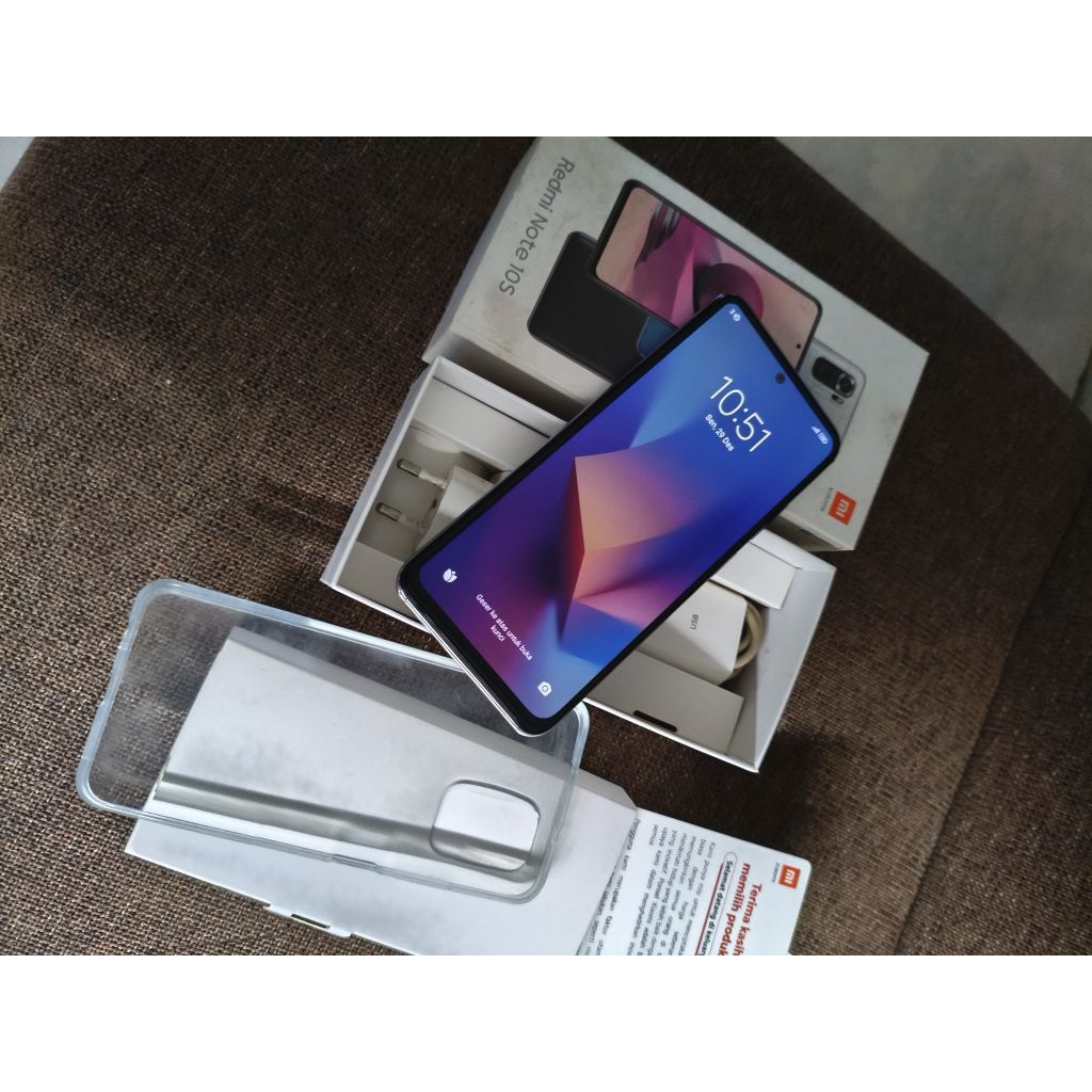 REDMI NOTE 10S 8/128 SECOND FULLSET BONUS BATERAI HIPPO BARU