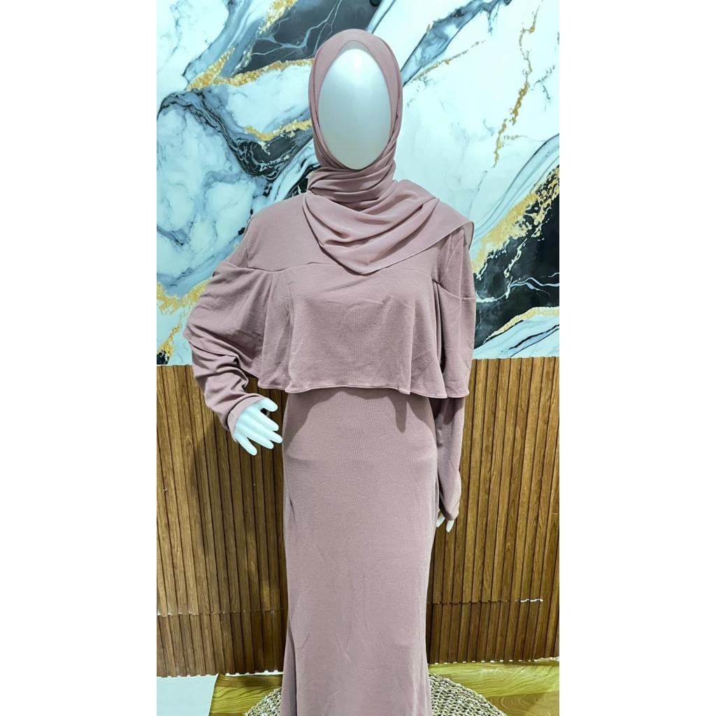 Dress Knit Duyung Kekinian/Dress Knit Duyung By HK Boutique/Herlinhijab