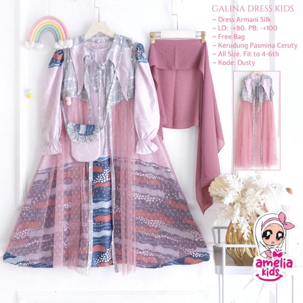 MELODY/ GALINA DRESS KIDS BY AMELIA ORIGINAL