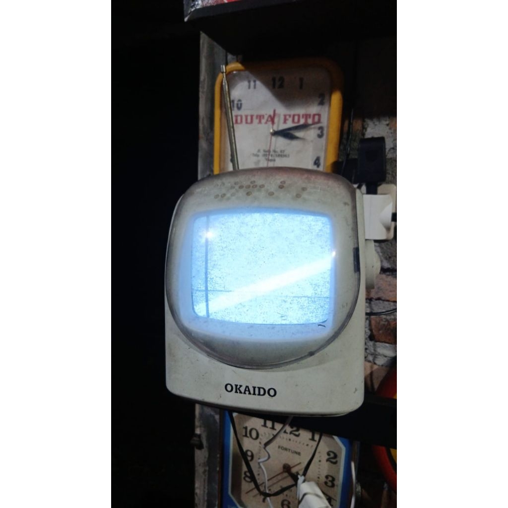 tv mini 345rb  jadul antik kuno lawas vintage display normal