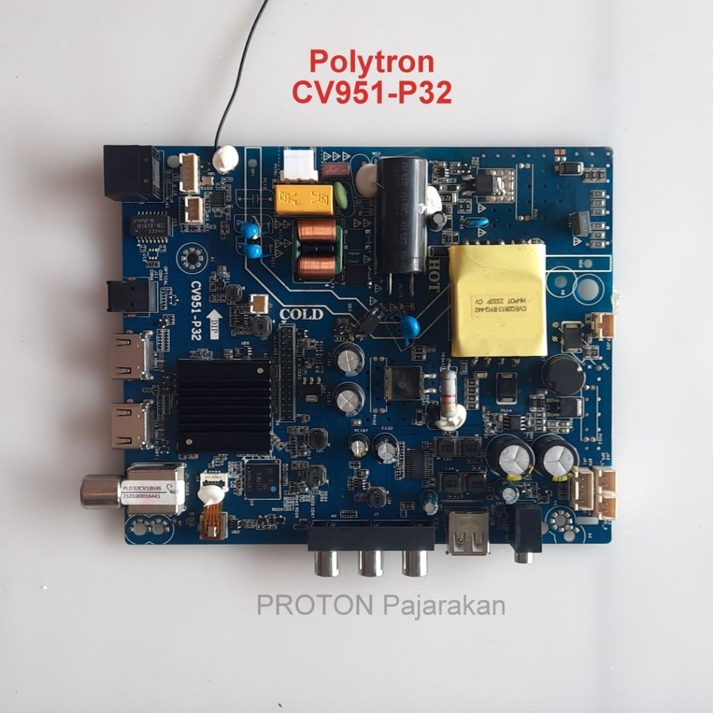 Mainboard LED TV Polytron PLD 32CV1869 PLD32CV1869/S PLD 32CV1869 /S PLD32CV1869S Mesin Matherboard 