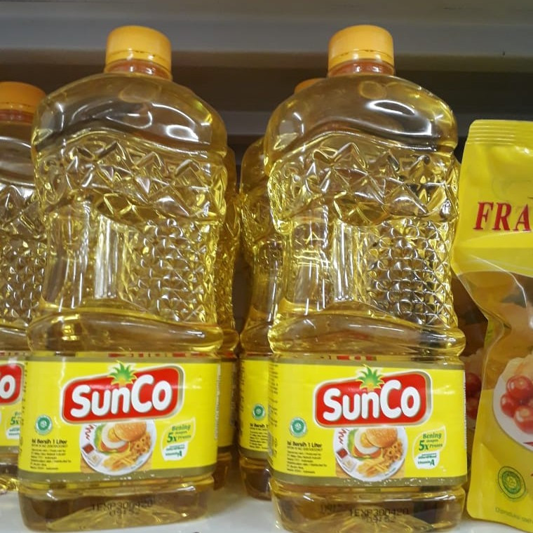 Sunco Minyak Goreng 1 Liter Refiil / Minyak Goreng 1 Liter Botol / Minyak Goreng Sunco 1 Liter