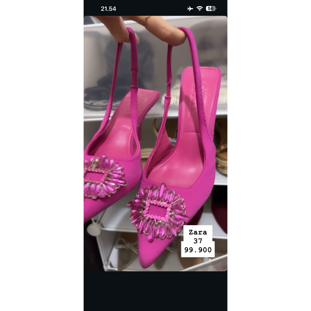 zara pink heels