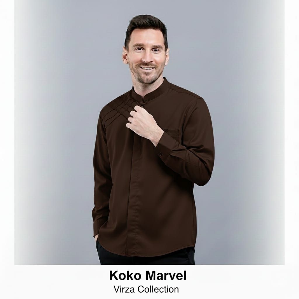 PROMO TERBARU KOKO PRIA LENGAN PANJANG DEWASA MAHOGANY TOYOBO PREMIUM MOTIF MARVEL