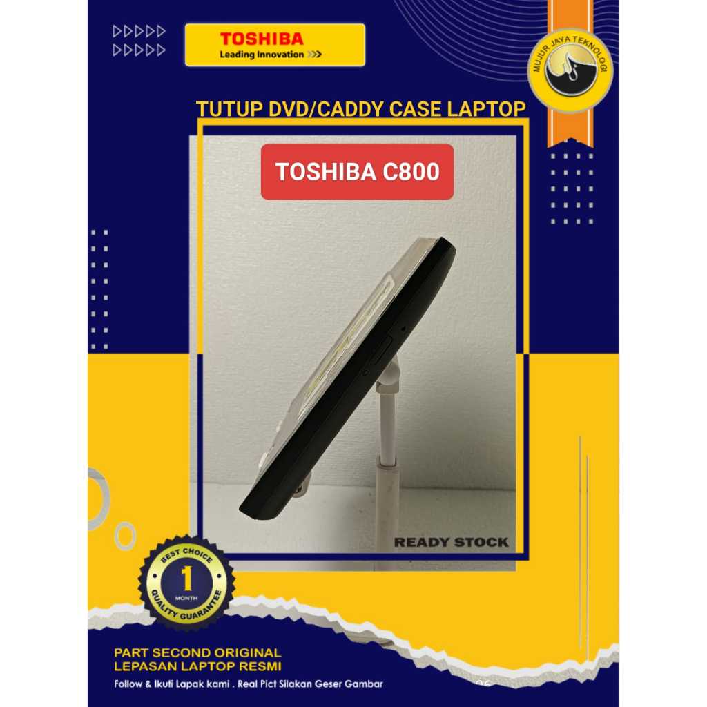 DVD Caddy Tutup Case Cover Laptop Toshiba Satellite C800 C800D C840 C840D L840 Second Original