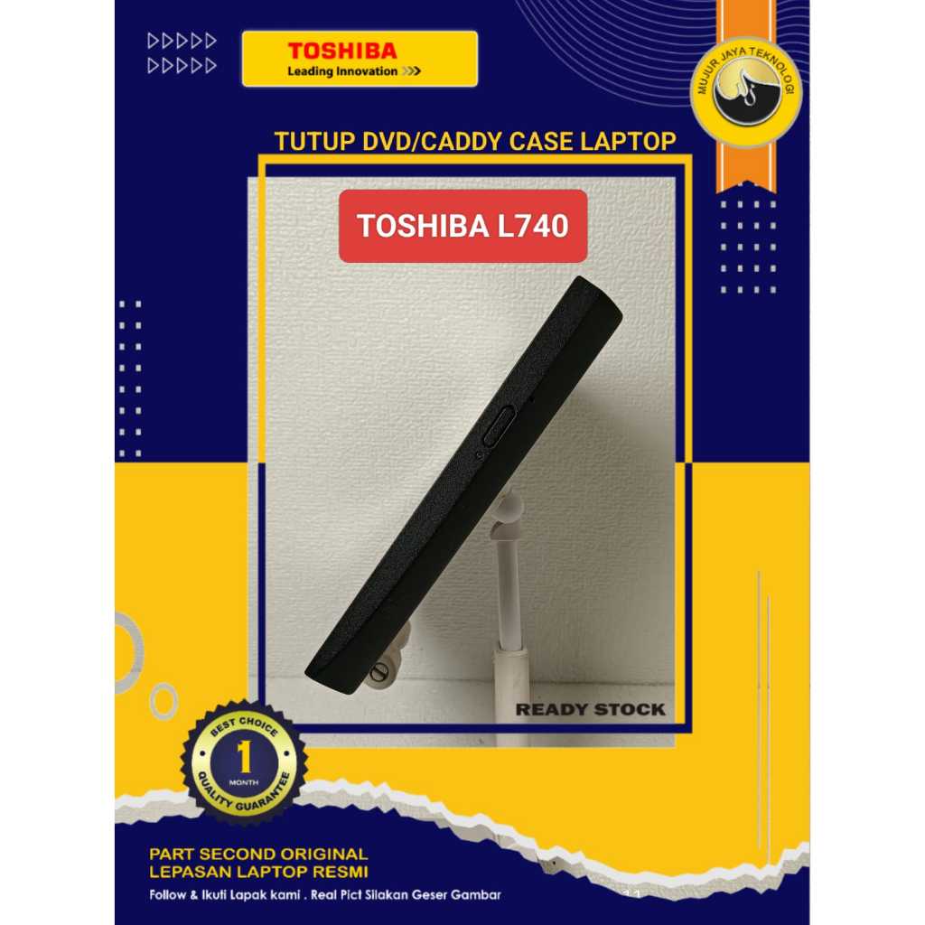DVD Caddy Tutup Case Cover Laptop Toshiba Satellite L700 L740 L745 L745D L745G  Second Original