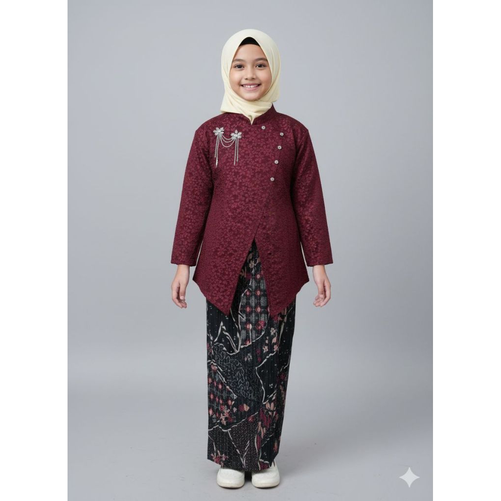 EK - SETELAN KEBAYA ANAK 5-12tahun FOKURO 6WARNA / KEBAYA WISUDA SD / SET ANAK PEREMPUAN / KEBAYA JA