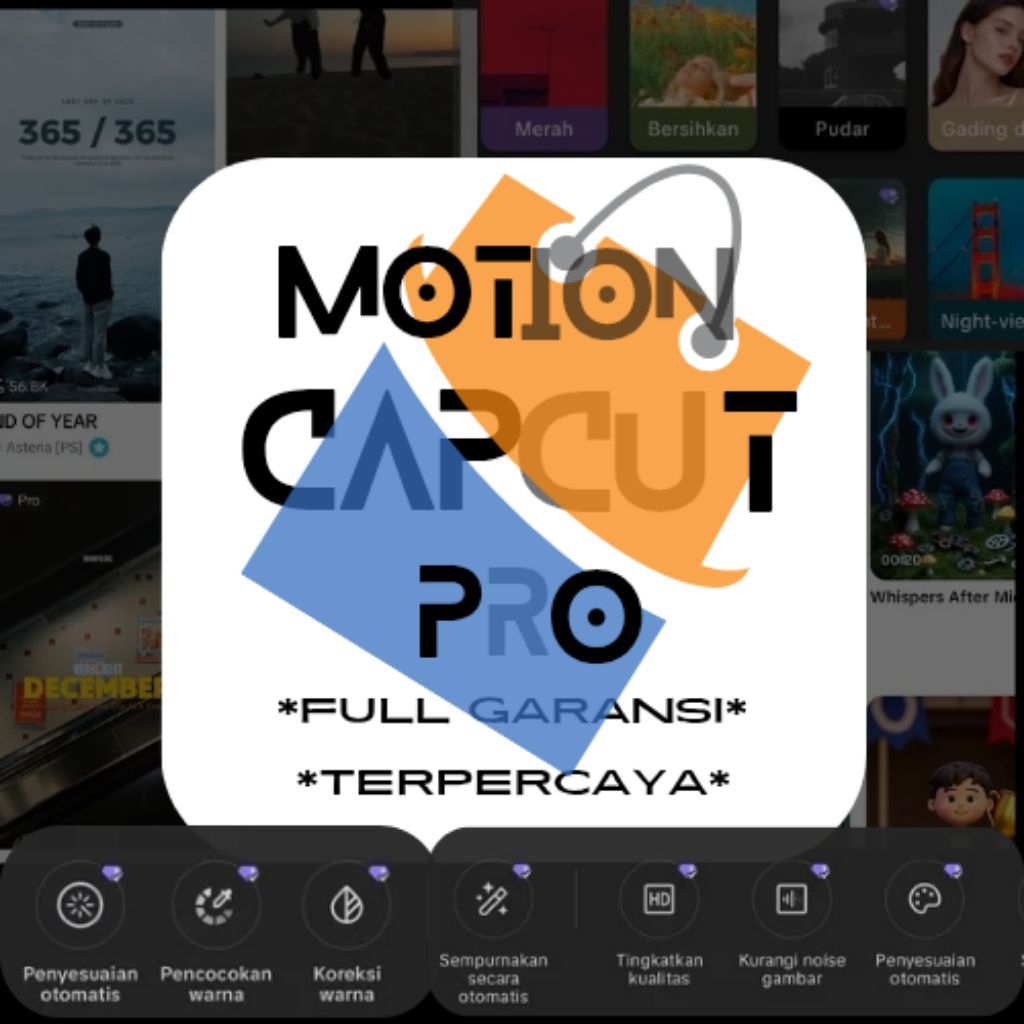 MOTION CREATOR EDITION, Belajar Editing Aplikasi Capcut, menjadi editor yang handal