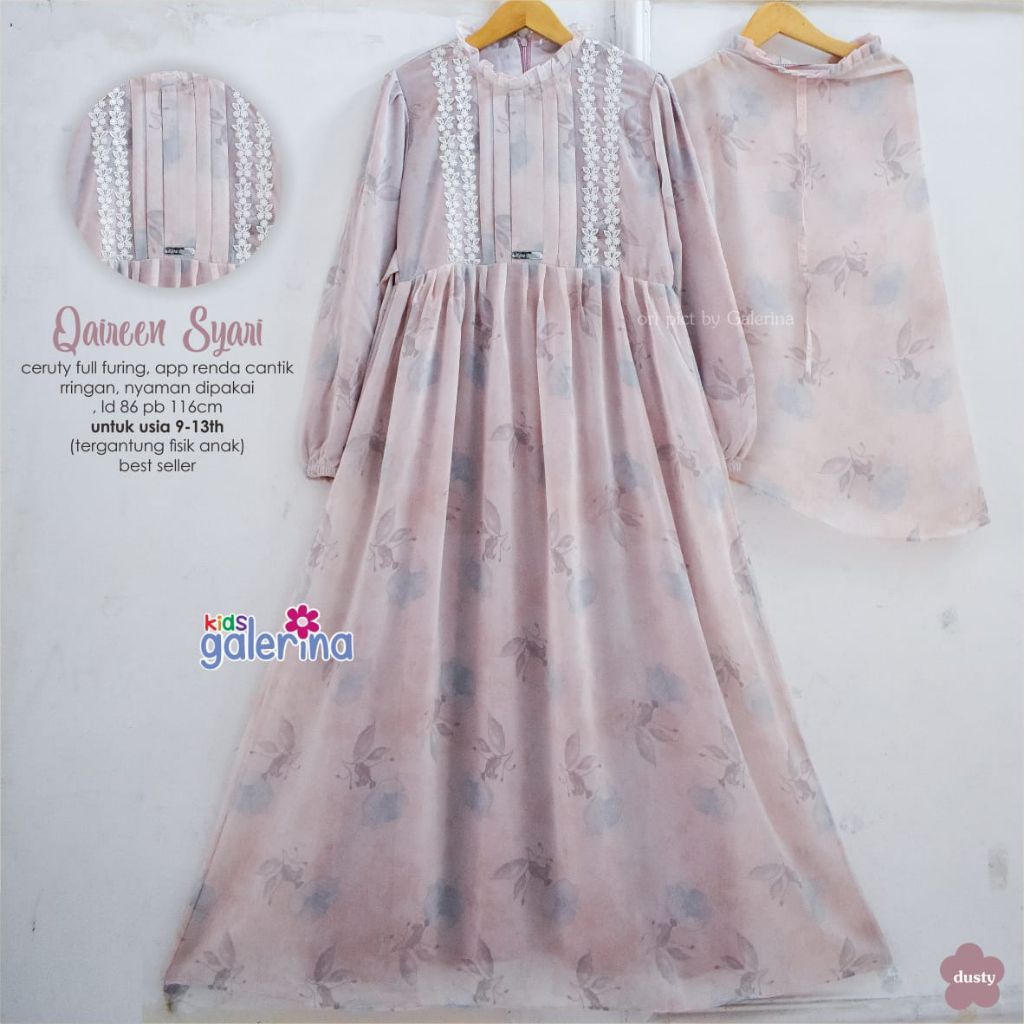 GAMIS ANAK BEST SELLER by GALERINA  Aqila dress kids / Qaireen seyari kids by Galerina