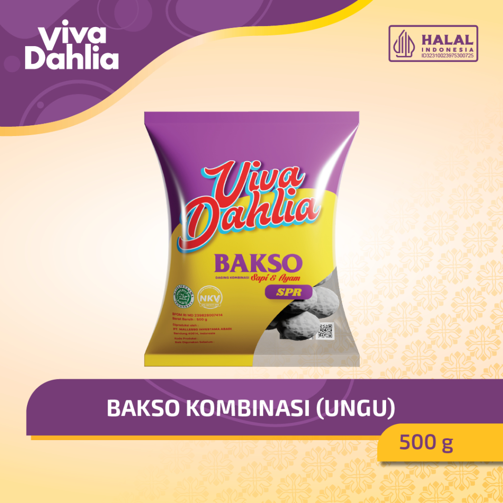 VIVA DAHLIA Bakso New SPR Halal Sapi Ayam 500g 1000g Frozen Food Praktis