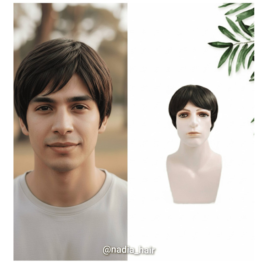 Wig Pria/Wig Cowok/Wig Pria 12/Wig Pria Kekinian