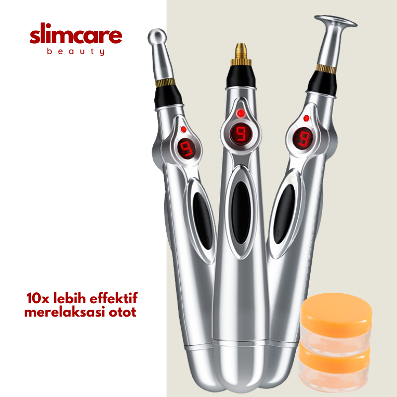 Pen Akupuntur Alat Pijat Terapi Kesehatan Wajah Kecantikan Refleksi Elektrik Magnetik Original