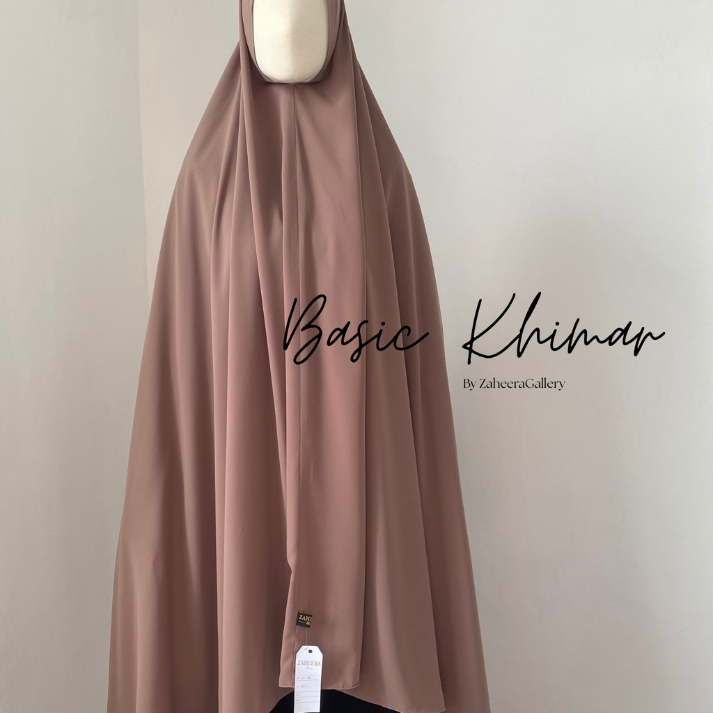 BERGO SYAR'I JETBLACK || Khimar syar’i || Basic Khimar ||| By ZaheeraGallery