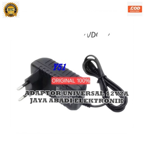 Y51 H20 Compatibel 5.5mm 2.1 mm Adaptor Multifungsi DC 12V 2A VOLT ADAPTER POWER COLOKAN LISTRIK PER