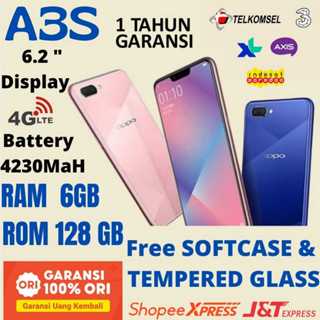 HP OPPO A3S ram 6/128GB 4G LTE Smartphone BERGARANSI 1 TAHUN